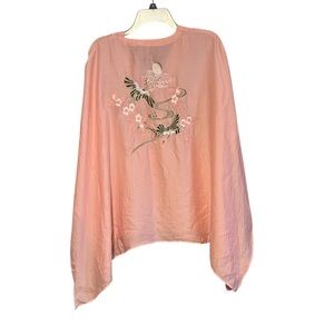 Anthropologie Crane Poncho